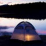 a close up of a tent