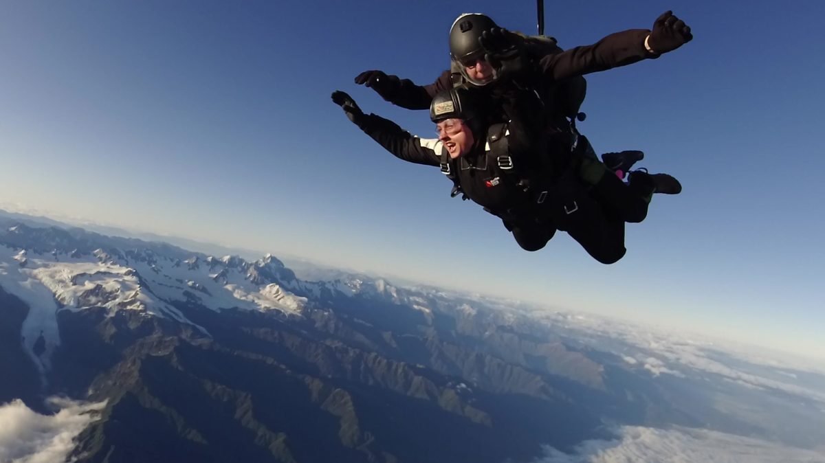 Dariya G1 a man flying through the air on a snow covered mountain