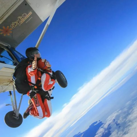 Jump off a plane for a tandem skydive