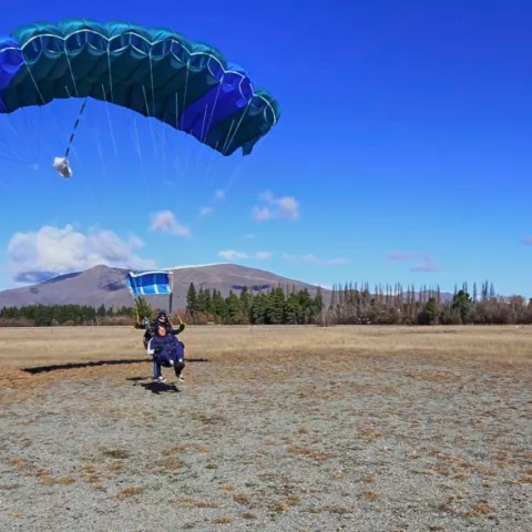 Another epic landing from an epic skydive in Mt. Cook